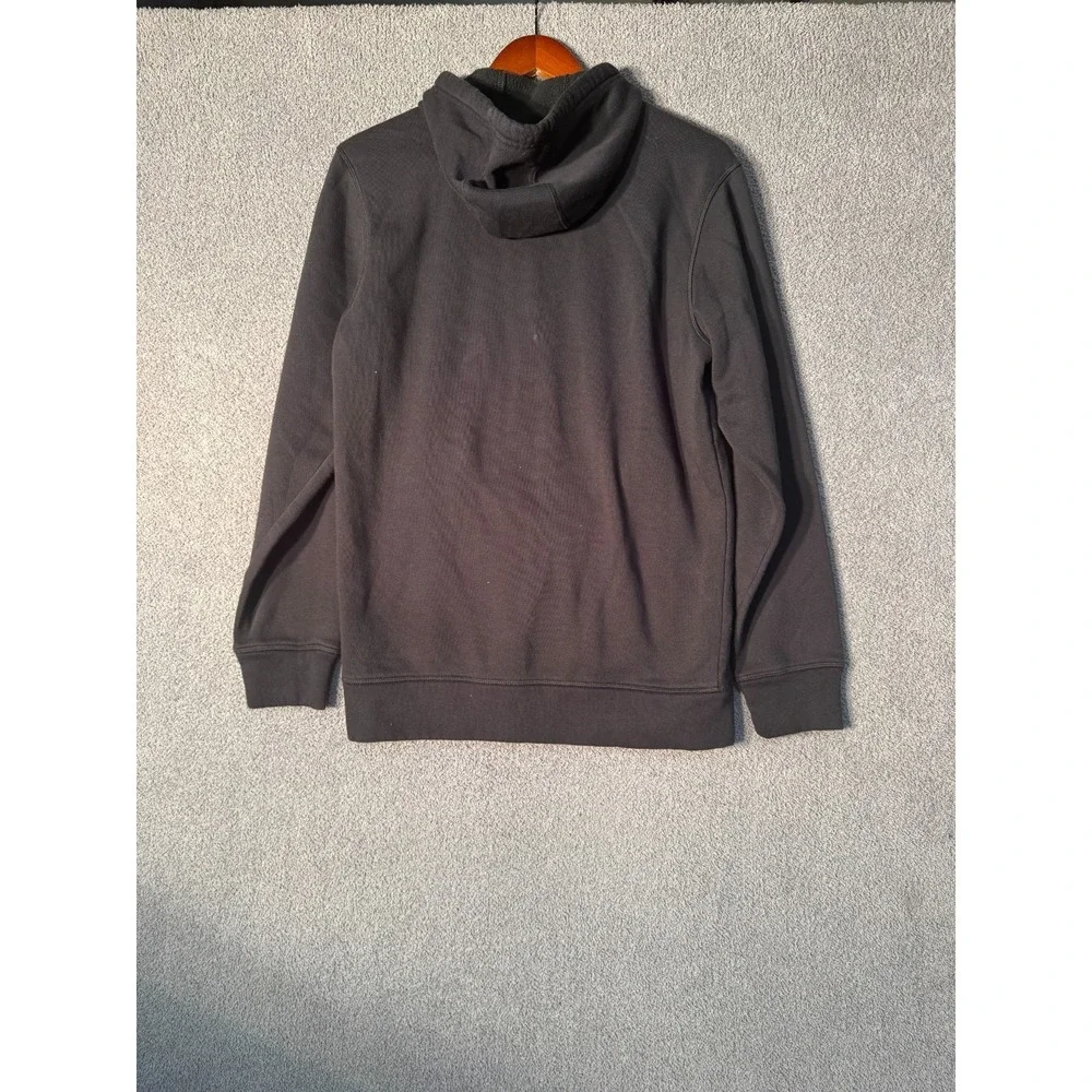 Adidas Men's Fleece Hoodie Small Black Pullover Logo‎ Sleeve S97363